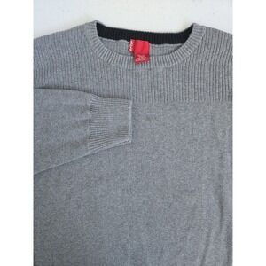 Levi's Men's XL Light Gray 100% Cotton Mediumweight Crew Neck‎ Knit Sweater